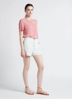 SEE U SOON Short Van Katoenmix Met Rits | Blauw -Chic Verkoop 4089452