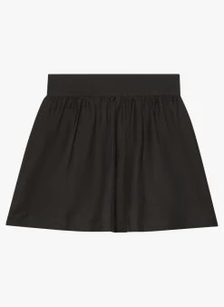 Vanessa Bruno ALECK - Korte Rok Met Plooien Viscose/linnenblend | Zwart -Chic Verkoop 4090372