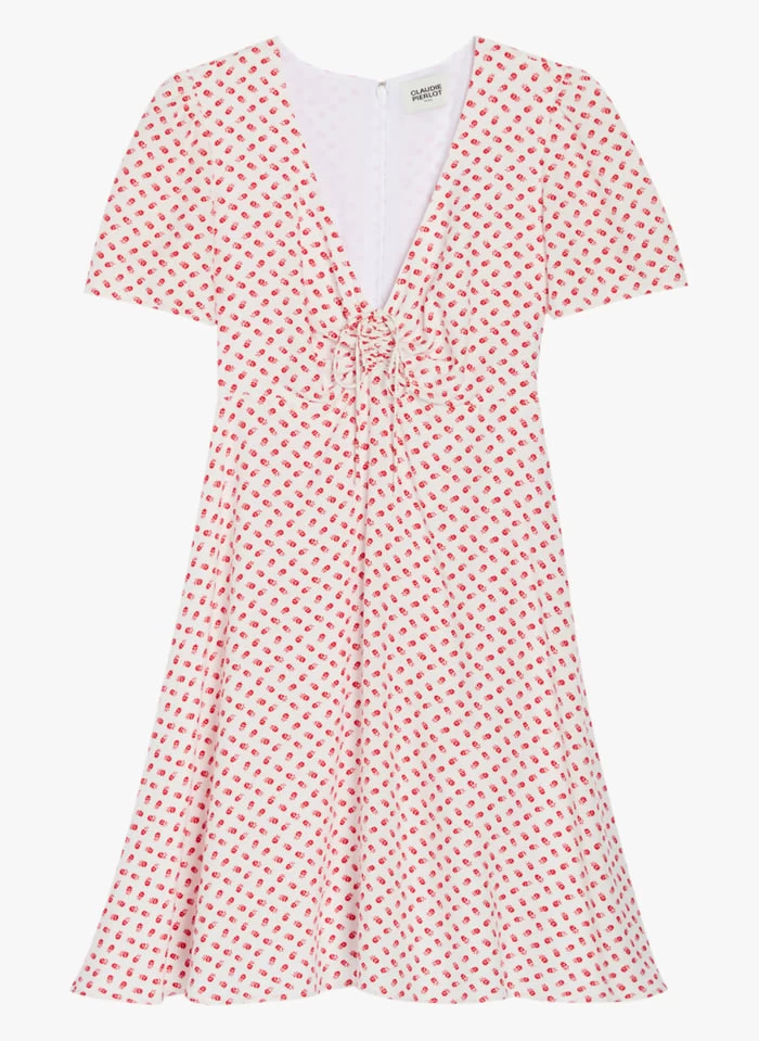 CLAUDIE PIERLOT ROSSA - Korte, Rechte Jurk Met V-hals | 4 CLAUDIE PIERLOT ROSSA - Korte, Rechte Jurk Met V-hals | - Afbeelding 2