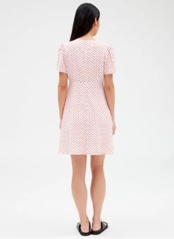 CLAUDIE PIERLOT ROSSA - Korte, Rechte Jurk Met V-hals | 10 CLAUDIE PIERLOT ROSSA - Korte, Rechte Jurk Met V-hals | -Chic Verkoop 4096297