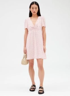 CLAUDIE PIERLOT ROSSA - Korte, Rechte Jurk Met V-hals | 9 CLAUDIE PIERLOT ROSSA - Korte, Rechte Jurk Met V-hals | -Chic Verkoop 4096298