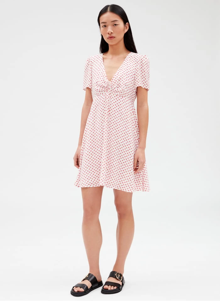 CLAUDIE PIERLOT ROSSA - Korte, Rechte Jurk Met V-hals | 7 CLAUDIE PIERLOT ROSSA - Korte, Rechte Jurk Met V-hals | - Afbeelding 5