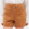CLAUDIE PIERLOT CHRIS - Leren Short | Beige -Chic Verkoop 4096325
