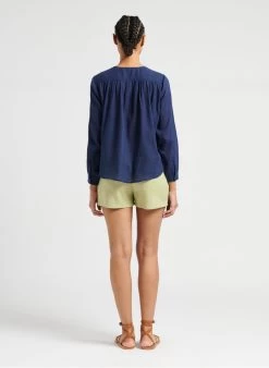 SEE U SOON Straight-fit Short Met Rits | Groen -Chic Verkoop 4098471