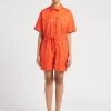 PAUL SMITH Playsuit Van Stretchkatoen | Oranje -Chic Verkoop 4098673