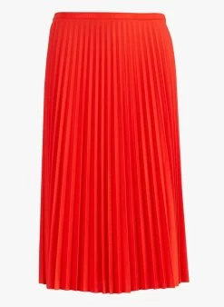 Lacoste Plissérok | Oranje -Chic Verkoop 4100131