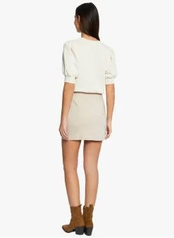 MORGAN JDRIA - Korte Wikkelrok Van Katoenmix | Beige -Chic Verkoop 4105447