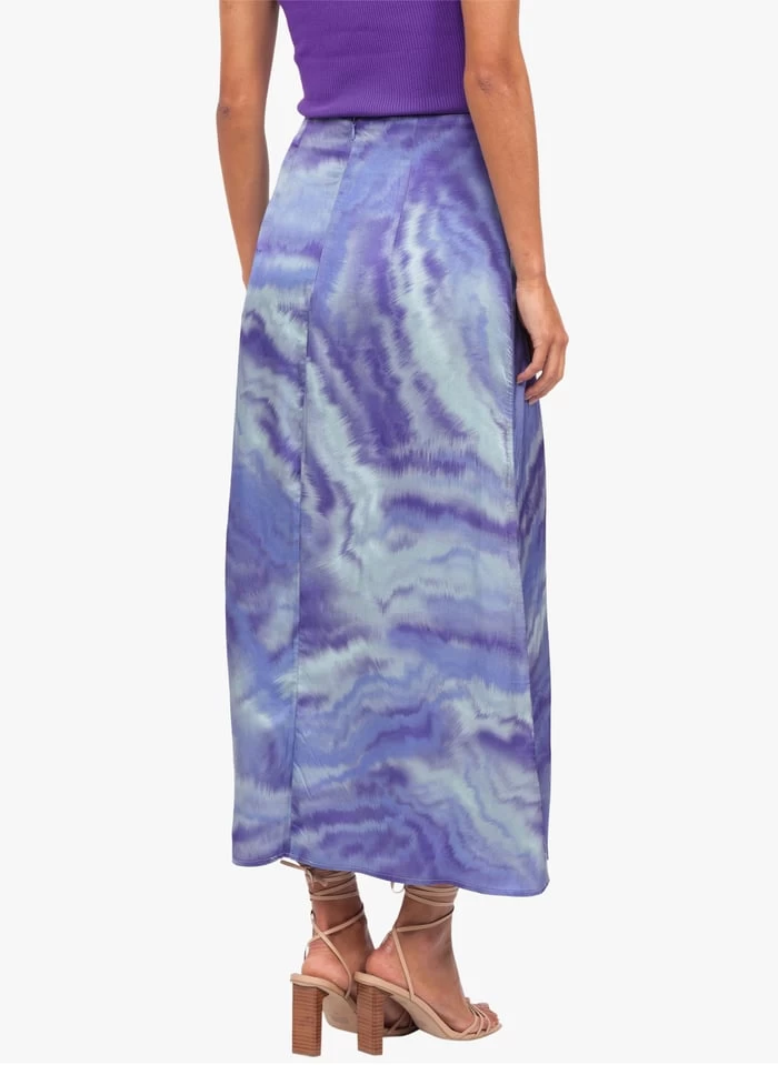 KOOKAI Lange Rok Met Hoge Taille En Tie-dyeprint | Groen 7 KOOKAI Lange Rok Met Hoge Taille En Tie-dyeprint | Groen - Afbeelding 5
