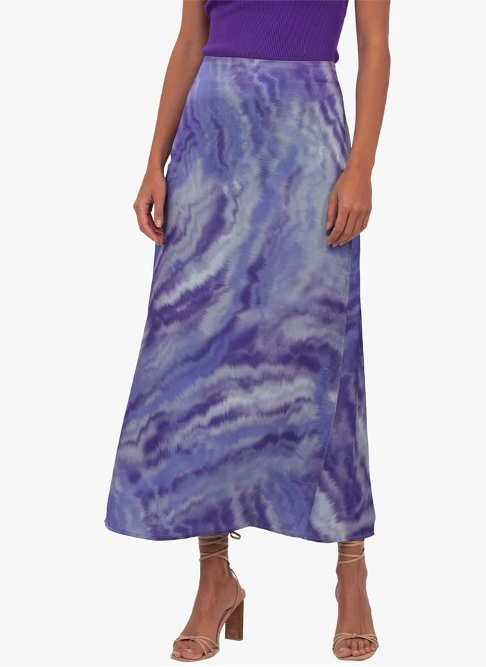 KOOKAI Lange Rok Met Hoge Taille En Tie-dyeprint | Groen 3 KOOKAI Lange Rok Met Hoge Taille En Tie-dyeprint | Groen