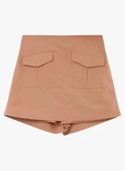 JAY - Katoenen Skort Met Zakjes | Roze -Chic Verkoop 4109579