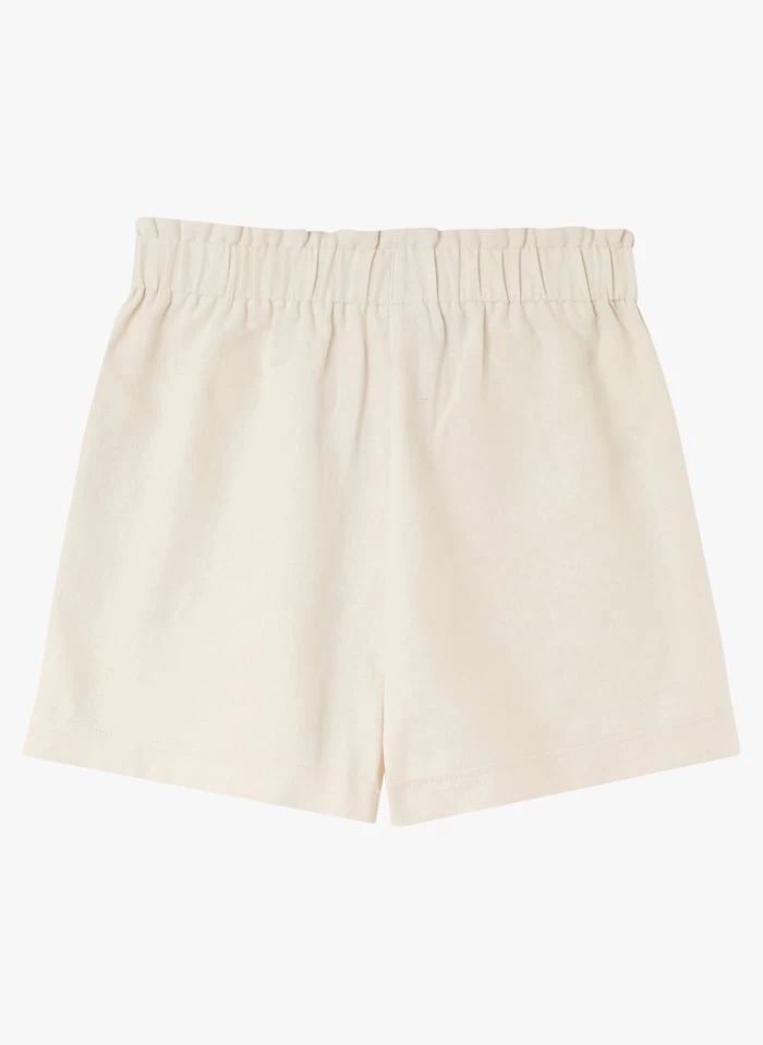 JEROME - Katoenen Short Met Fronsjes En Volants | Wit 6 JEROME - Katoenen Short Met Fronsjes En Volants | Wit - Afbeelding 4