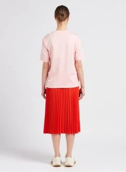 Lacoste Plissérok | Oranje -Chic Verkoop 4110023