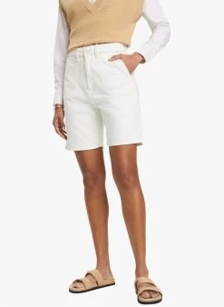 ESPRIT Wijd Short Met Hoge Taille | Wit