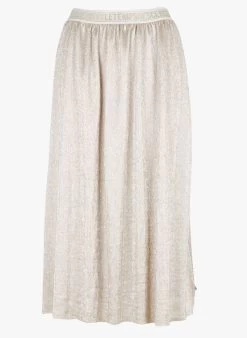 LE TEMPS DES CERISES LATOBA - Halflange Plissérok Met Glanzend Garen | Grijs 9 LE TEMPS DES CERISES LATOBA - Halflange Plissérok Met Glanzend Garen | Grijs -Chic Verkoop 4112960