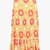 STELLA FOREST ALEJANDRA - Halflange Rok Met Print En Volants | Oranje -Chic Verkoop 4113554