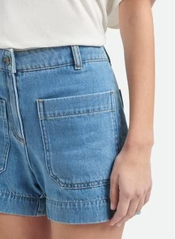 Vanessa Bruno TELIAS - Kort, Katoenen Spijkershort | Jeans Stone