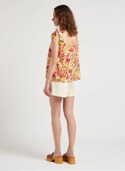 JEROME - Katoenen Short Met Fronsjes En Volants | Wit 19 JEROME - Katoenen Short Met Fronsjes En Volants | Wit -Chic Verkoop 4120963