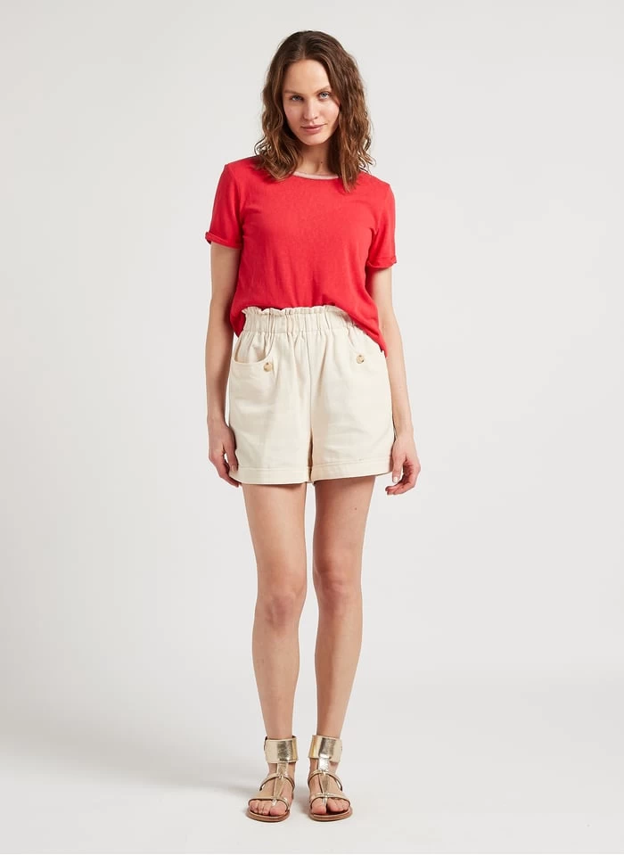 JEROME - Katoenen Short Met Fronsjes En Volants | Wit 7 JEROME - Katoenen Short Met Fronsjes En Volants | Wit - Afbeelding 5