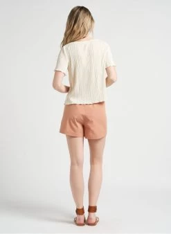 JAY - Katoenen Skort Met Zakjes | Roze -Chic Verkoop 4123218