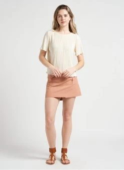 JAY - Katoenen Skort Met Zakjes | Roze -Chic Verkoop 4123219