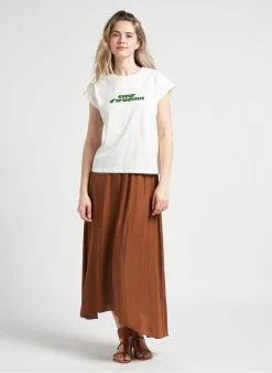 JINA - Halflange, Gerende Rok | Oranje -Chic Verkoop 4123235