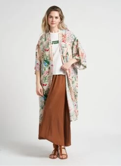 JINA - Halflange, Gerende Rok | Oranje -Chic Verkoop 4123238