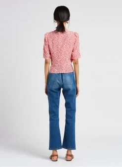 GERARD DAREL CANDIDE - Blouse Met Print En Volants | Rood -Chic Verkoop 4123399