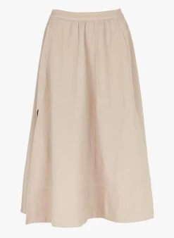 CLOSED Halflange, Katoenen Rok | Beige -Chic Verkoop 4124030