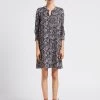 GERARD DAREL JAHNICE - Korte Jurk Met Tuniekhals En Print | Blauw -Chic Verkoop 4128219