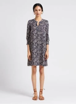 GERARD DAREL JAHNICE - Korte Jurk Met Tuniekhals En Print | Blauw
