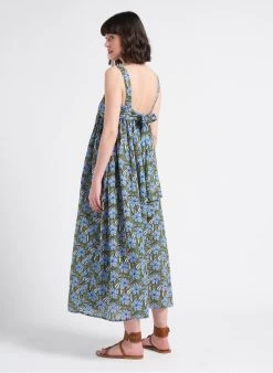 Bellerose PARMA - Lange, Katoenen Jurk Met Print | Beige -Chic Verkoop 4128663