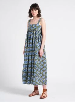 Bellerose PARMA - Lange, Katoenen Jurk Met Print | Beige -Chic Verkoop 4128664