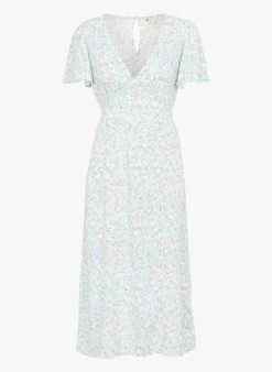 Billabong JET SET - Lange Jurk Met Bloemenprint | Wit -Chic Verkoop 4130467