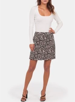 KOOKAI Korte Rok Met Abstract Motiefje | Veelkleurig