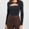 KOOKAI Top Met V-hals | Zwart -Chic Verkoop 4134315