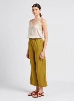 SEE U SOON Soepelvallend Topje Met V-hals | Beige -Chic Verkoop 4134491