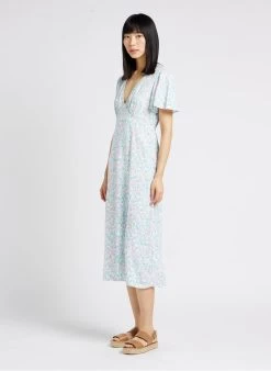 Billabong JET SET - Lange Jurk Met Bloemenprint | Wit -Chic Verkoop 4135147