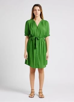 LA PETITE ETOILE LOULINA - Straight-fit Hemdjurk Met V-hals | Kaki