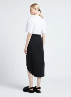 IRO KALES - Lange Rok Met Volants | Zwart -Chic Verkoop 4137437