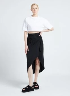 IRO KALES - Lange Rok Met Volants | Zwart -Chic Verkoop 4137438