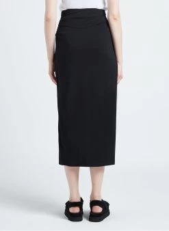 IRO KALES - Lange Rok Met Volants | Zwart -Chic Verkoop 4137440