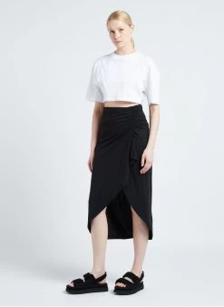 IRO KALES - Lange Rok Met Volants | Zwart -Chic Verkoop 4137442