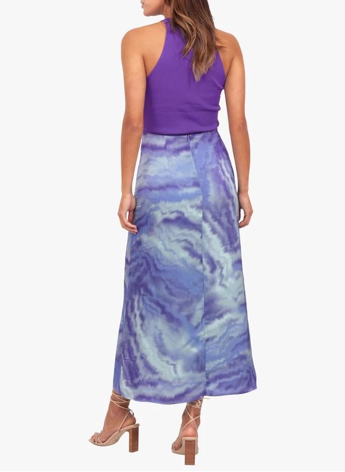 KOOKAI Lange Rok Met Hoge Taille En Tie-dyeprint | Groen 8 KOOKAI Lange Rok Met Hoge Taille En Tie-dyeprint | Groen - Afbeelding 6