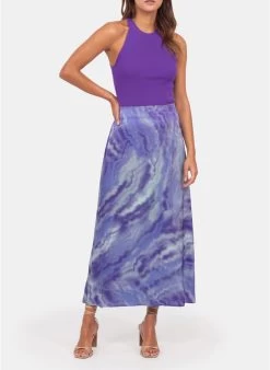 KOOKAI Lange Rok Met Hoge Taille En Tie-dyeprint | Groen 10 KOOKAI Lange Rok Met Hoge Taille En Tie-dyeprint | Groen -Chic Verkoop 4138502
