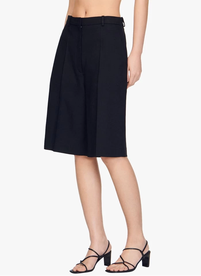 Sandro JERRY - Bermuda Van Viscosemix | Zwart 3 Sandro JERRY - Bermuda Van Viscosemix | Zwart