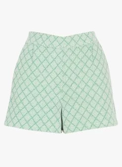 IDA - Wijd Short Met Hoge Taille | Groen -Chic Verkoop 4144023