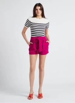 SEE U SOON Recht Short Met Textuur | Veelkleurig -Chic Verkoop 4146474