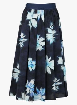 PENNYBLACK LUCINDA - Lange, Katoenen Rok Met Print | Blauw
