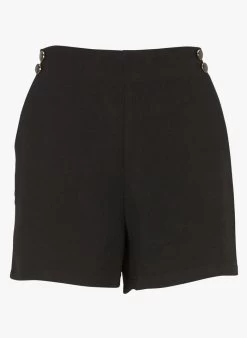 IRINA - Korte Short Met Hoge Taille | Zwart -Chic Verkoop 4150338