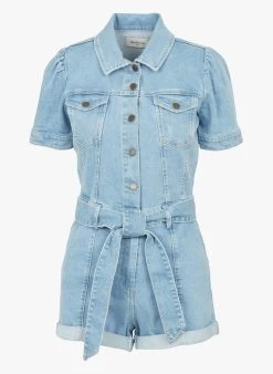BERENICE KIARA - Playsuit Van Spijkerstof | Blauw -Chic Verkoop 4150357